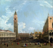 212/canaletto - the piazzetta from the molo